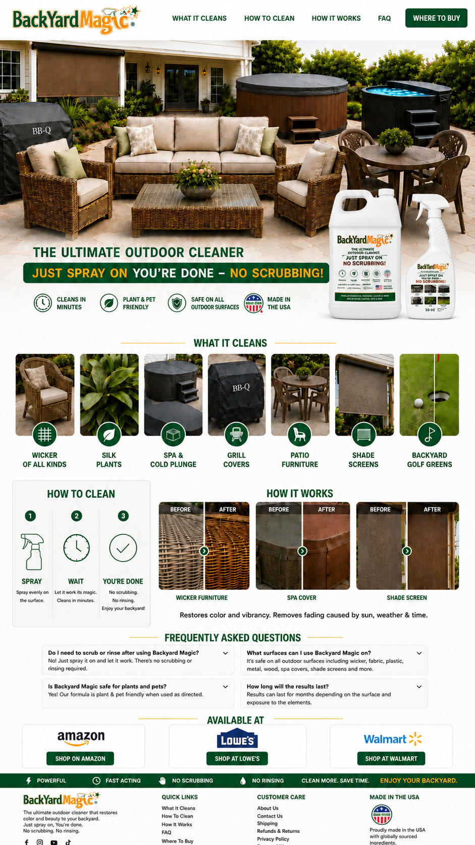 Backyard Magic | The Ultimate Outdoor Cleaner